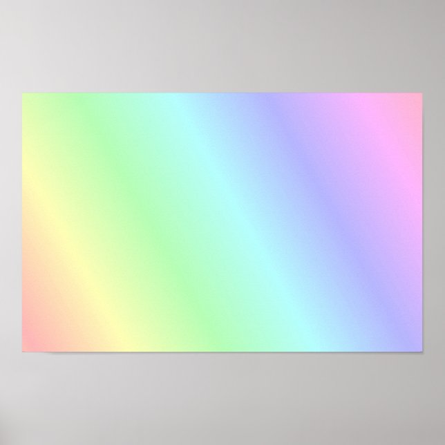 Flerfärgat pastellmönster poster (Framsidan)
