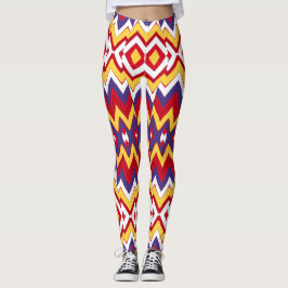 Flerfärgat sicksack-mönster "Ratti_Creative_Arts" Leggings
