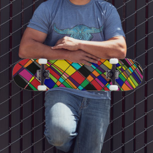Flerfärgat skateboard-däck mini skateboard bräda 18,5 cm