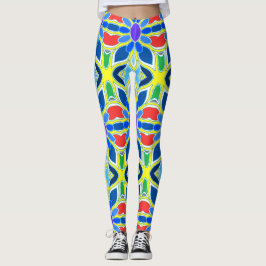 Flerfärgat sömlöst mönster "Ratti_Creative_Arts" Leggings