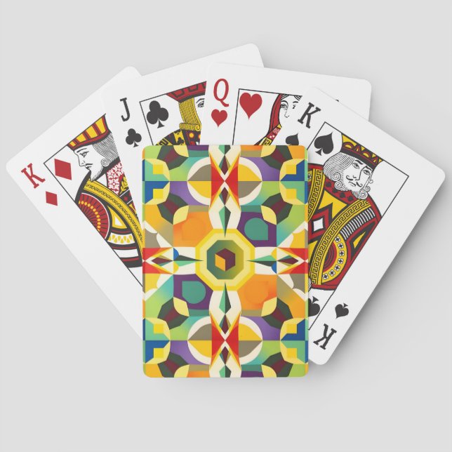 Flerfärgsform 1 casinokort (Baksidan)