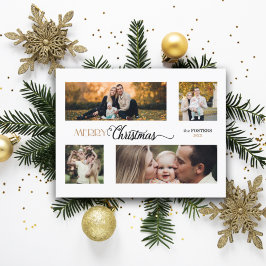 Flerfoto av festive God jul Calligraphy