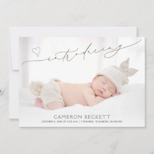 Flerfoto Baby Birth Meddelande