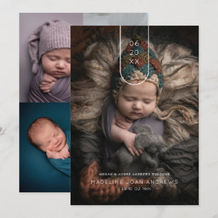 Flerfoto för dagens Arch-datum i Baby Inbjudningar