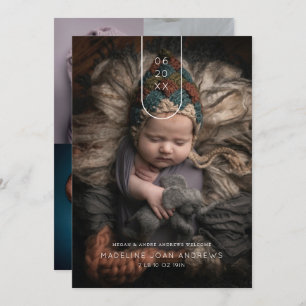 Flerfoto för dagens Arch-datum i Baby Inbjudningar