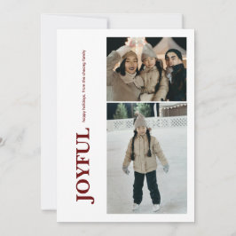 Flerfoto med Roligt för Lodrät Julkort