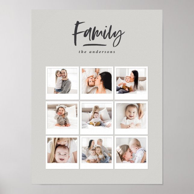 flerfotofotoavtryck för familj poster (Framsidan)