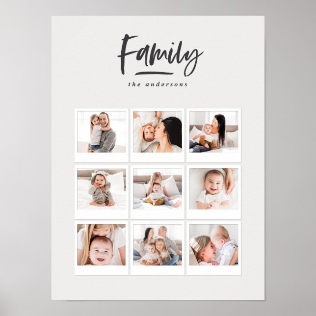 flerfotofotoavtryck för familj poster (Framsidan)