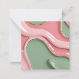 Flerfunktionellt anteckningskort i stilren grafik