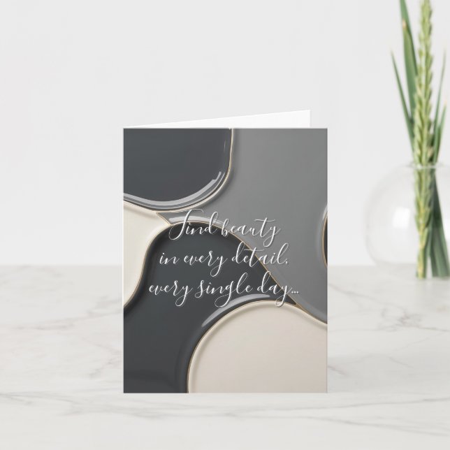 Flerfunktionskort i snyggt grafik anteckningskort (Framsida)