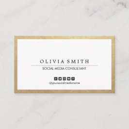 Flerfunktionsmediet Social Guld Gräns Visitkort