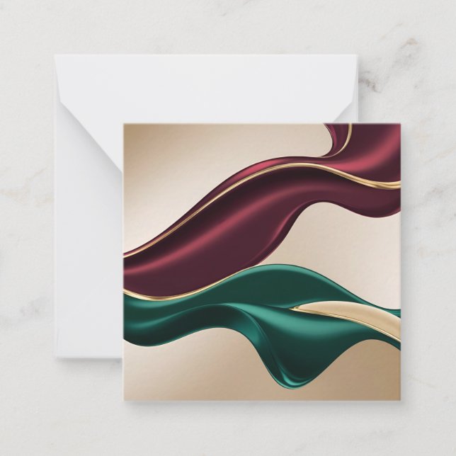 Flerfunktionsnotkortsblock med stilfull grafisk de anteckningskort (Framsida)