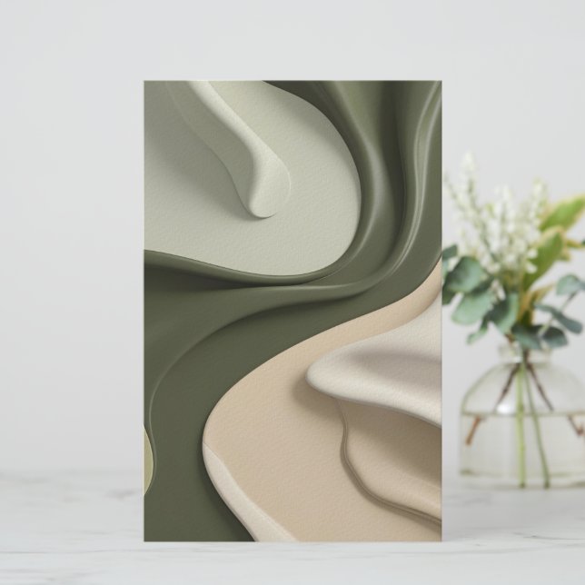 Flerfunktionsstall pappra i snyggt grafik brevpapper (Stående Fram)