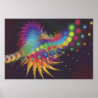 Flerhuggen statisk Fält Poster