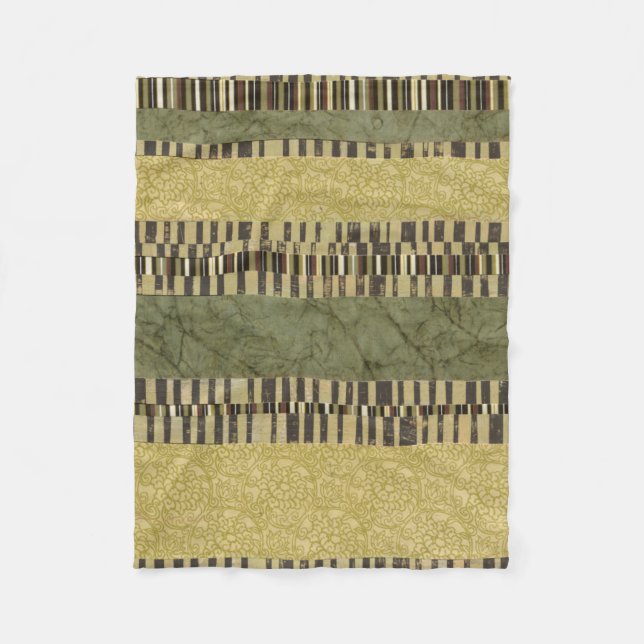 Flermönstrad panelmålning fleecefilt (Framsidan)