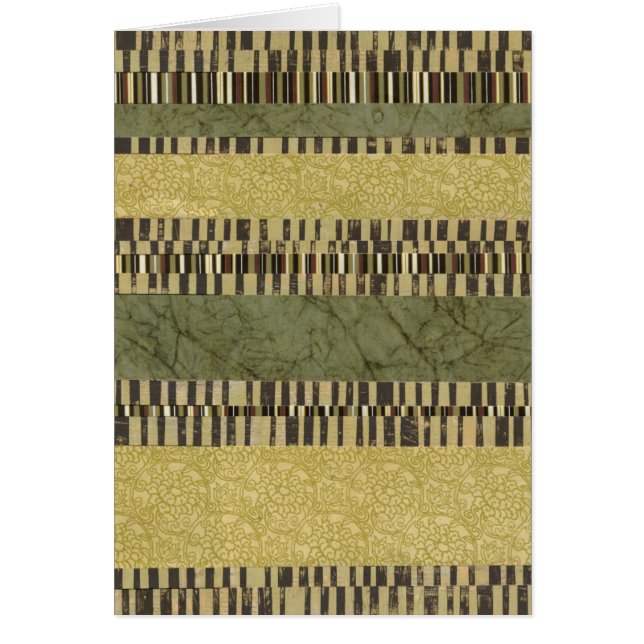 Flermönstrad panelmålning hälsningskort (Framsidan)