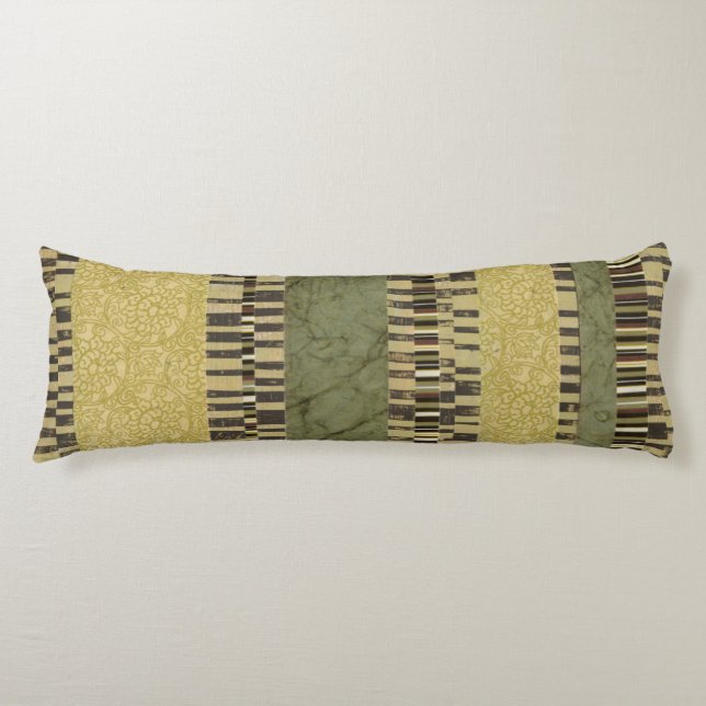 Flermönstrad panelmålning kroppskudde (Framsidan)