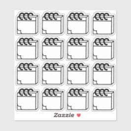 Flerpack för planneranteckningar klistermärken