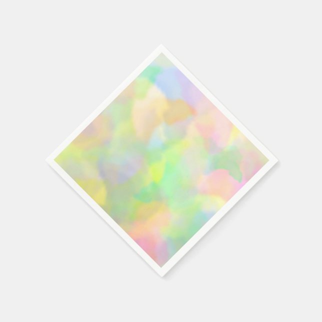 Flerpastelliserade Pappersservett (Hörn)