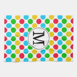 Flerprickig anpassningsbar monogrammerad golfhandd kökshandduk