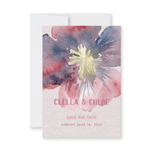 Flersidigt Bröllop spara datum-kort