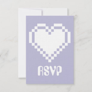Flerspelarläge i Lavendel RSVP-kort OSA Kort