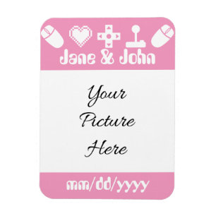 Flerspelarläge i Petal Pink Reminder Magnet