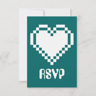 Flerspelarläge i Teal RSVP-kort OSA Kort