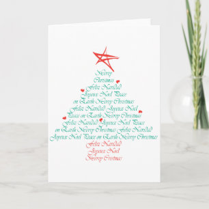 Flerspråkig god jul! helgkort