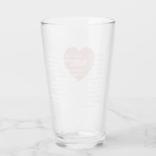 Flerspråkig Kärlek Tumbler Dusty Rosa Anpassad des Glaskopp