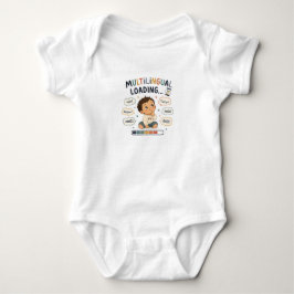 Flerspråkig Laddar... Söt babypojke bodysuit T Shirt