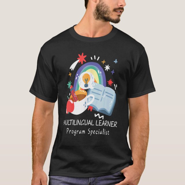 Flerspråkig specialist för elevprogram Rainbow EL T Shirt (Framsida)