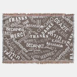 Flerspråkig tack genom att klicka på Twitter-tange Filt