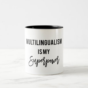 Flerspråkighet är min supermakt Polyglot Mugg