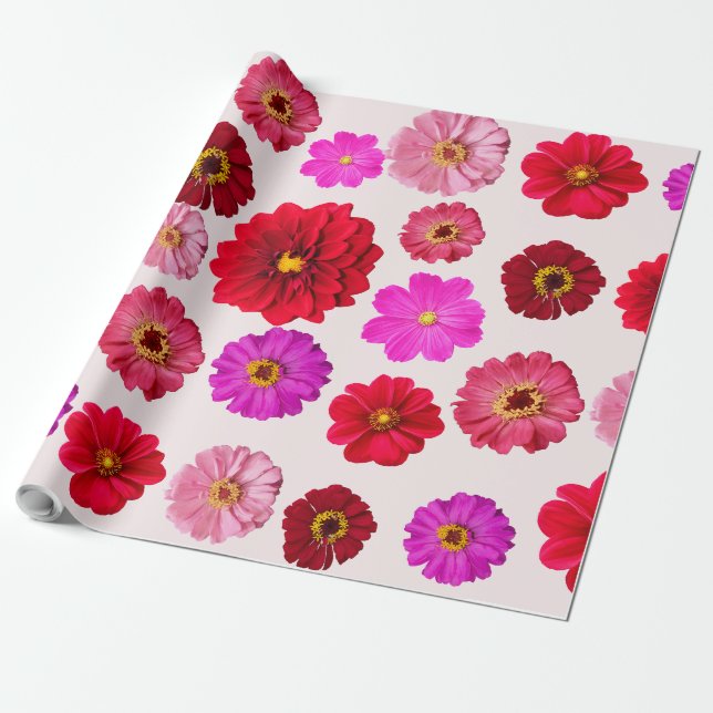Flertalet färger Marigold Matta Inpackningspapper Presentpapper (Utrullad)
