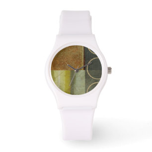 Flertexturerad Abstrakt målning med Vision Studio Armbandsur