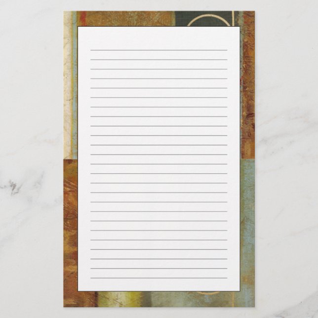 Flertexturerad Abstrakt målning med Vision Studio Brevpapper (Framsida)