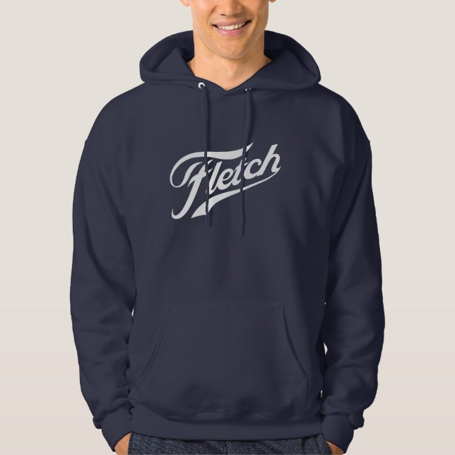Fletch originalHoodie Sweatshirt Med Luva (Framsida)