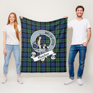 Fletcher Ancient Klan Badge Tartan Play Fleecefilt