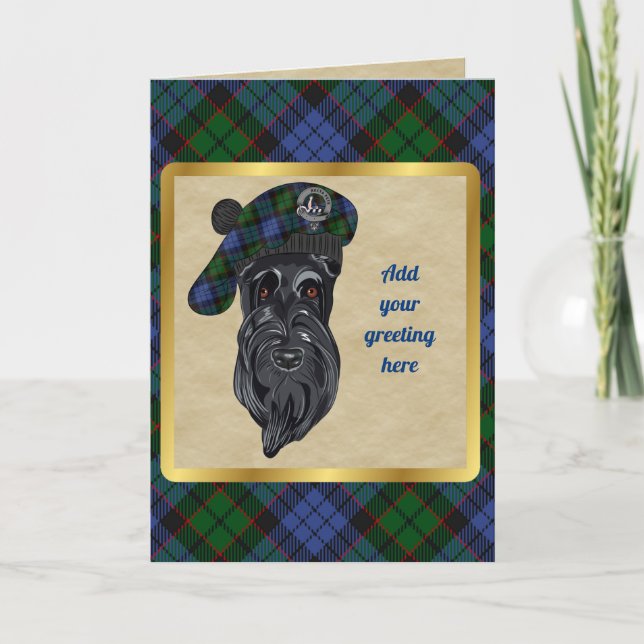 Fletcher Badge & Tartan Personlig Card Kort (Framsida)