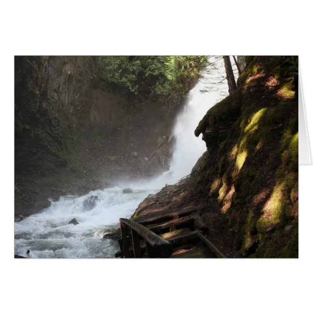 Fletcher Falls, British Columbia, Kanada Card Hälsningskort (Framsidan Horizontal)