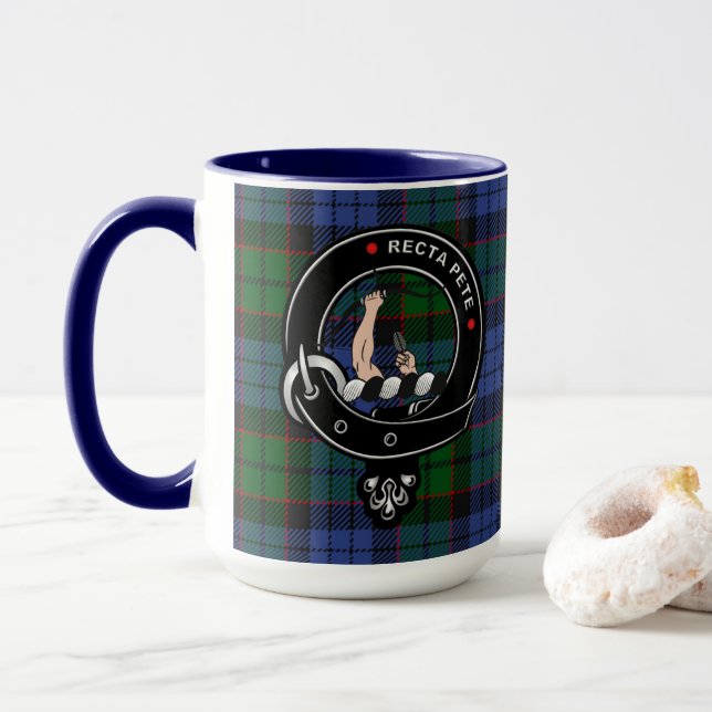 Fletcher Klan Badge & Wrap Around Tartan Mugg (Med munk)