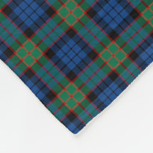 Fletcher Klan Bright Blue och Grönt Tartan