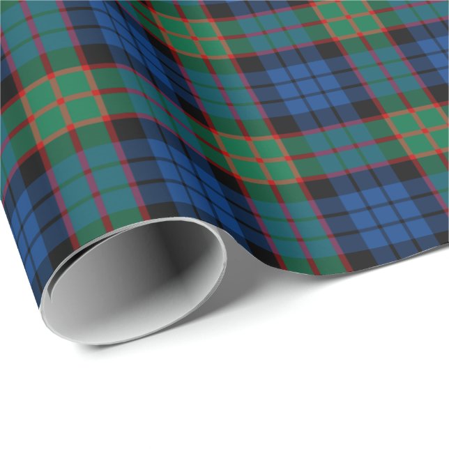Fletcher Klan Tartan Presentpapper (Rullad Hörn)