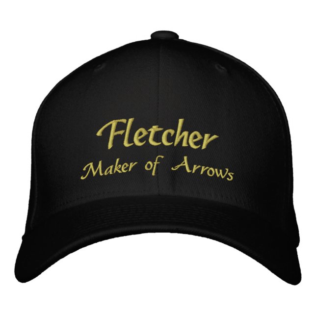 Fletcher Namn Cap / Hat Broderad Keps (Framsida)