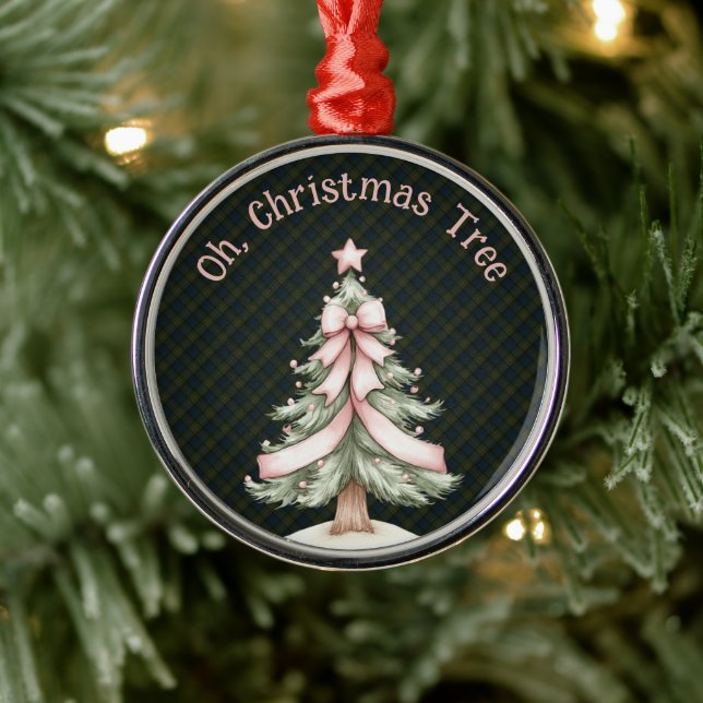 Fletcher of Dunans Scottish Tartan Christmas Julgransprydnad Metall (Träd)