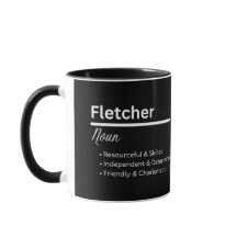 Fletcher Pojknamn Definition Personlig Mugg