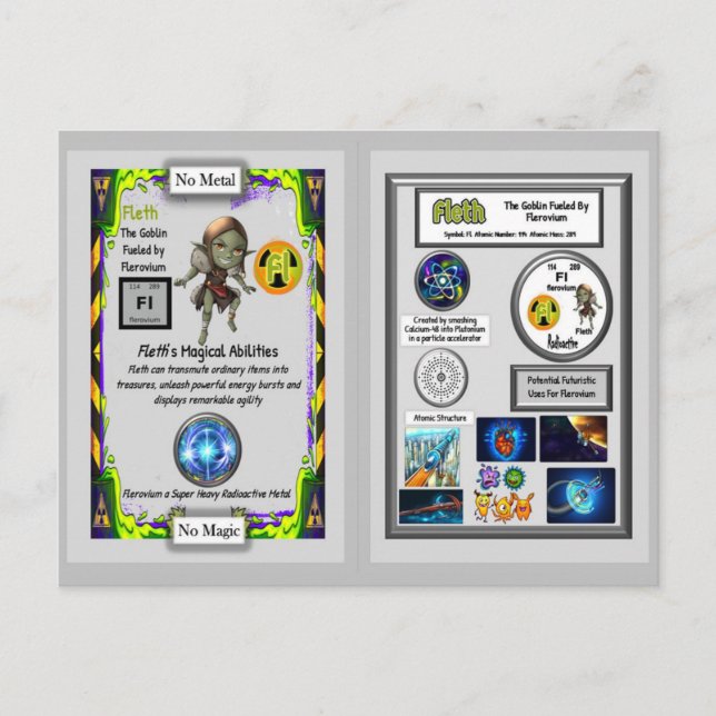 Fleth Presents Flerovium Trading Card Vykort (Framsida)