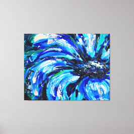 Fleur bleue canvastryck