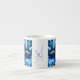 Fleur bleue espressomugg